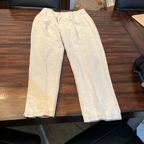 Liz Claiborne LizSport Linen-Blend Pants (Size 14) - Picture 1 of 4